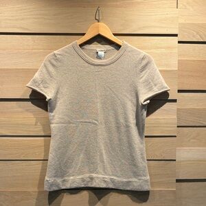 J. Crew Beige Cashmere Crew Neck Sweater